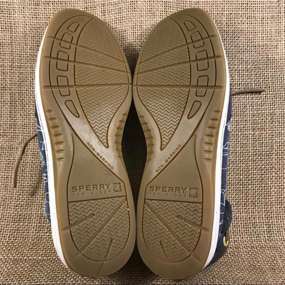 Sperry Top-sider leather blue white size 6.5 M - Picture 9 of 9